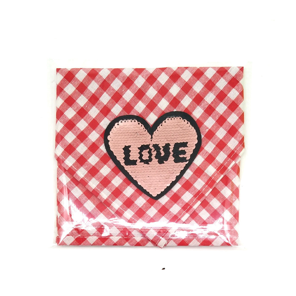 Dog Valentine's Day Saliva Towel-4