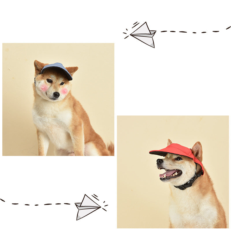 NNEDSZ Size L Pink Adjustable Pet Baseball Cap for Cats and Dogs - Cute Sun Protection Hat for Outdoor Adventures-1