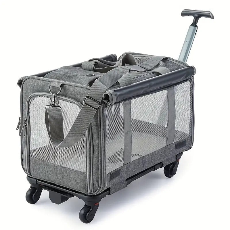 NNETM Pet Carrier with Aluminum Frame and Removable Base-0