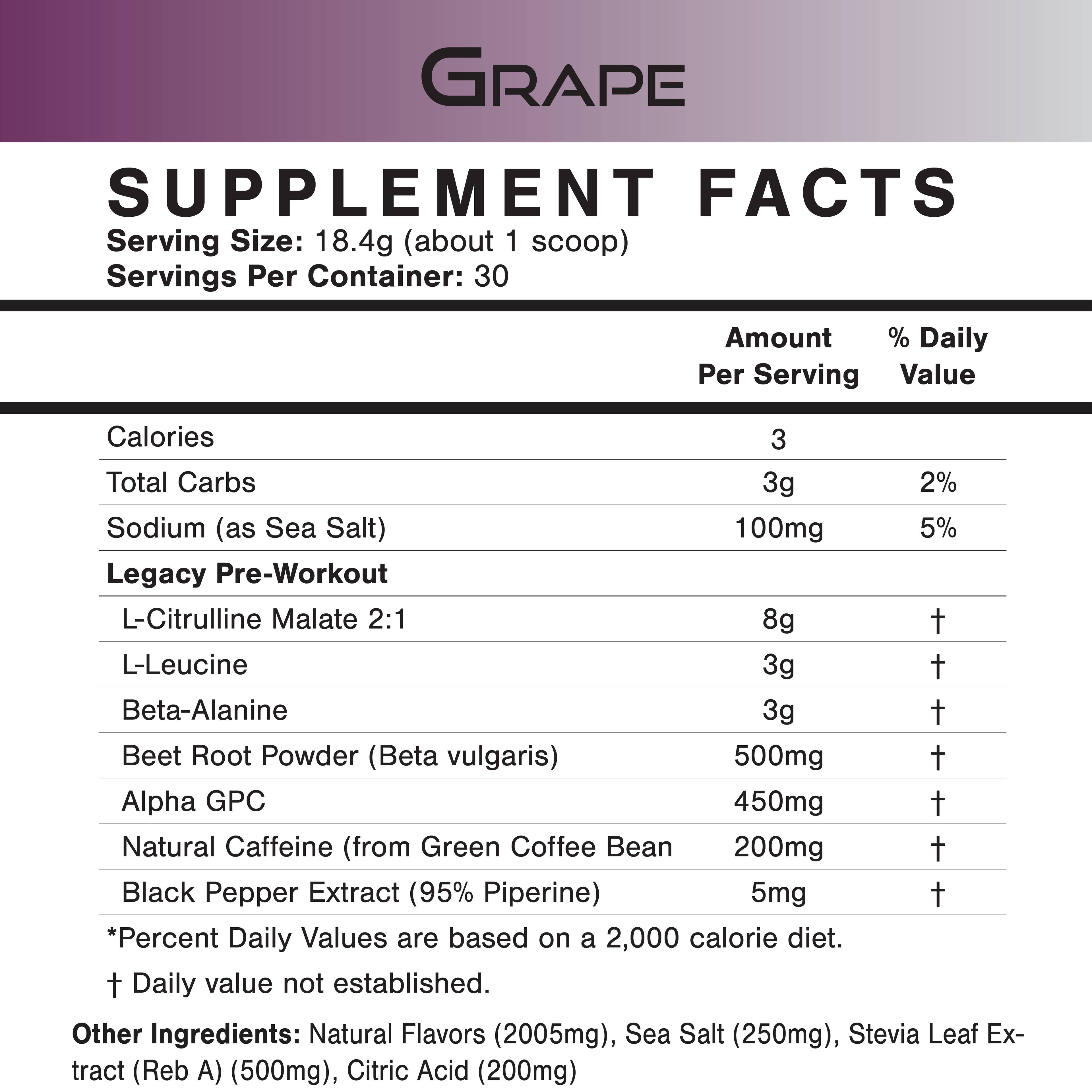 Legacy Pre-Workout | 30 Servings
