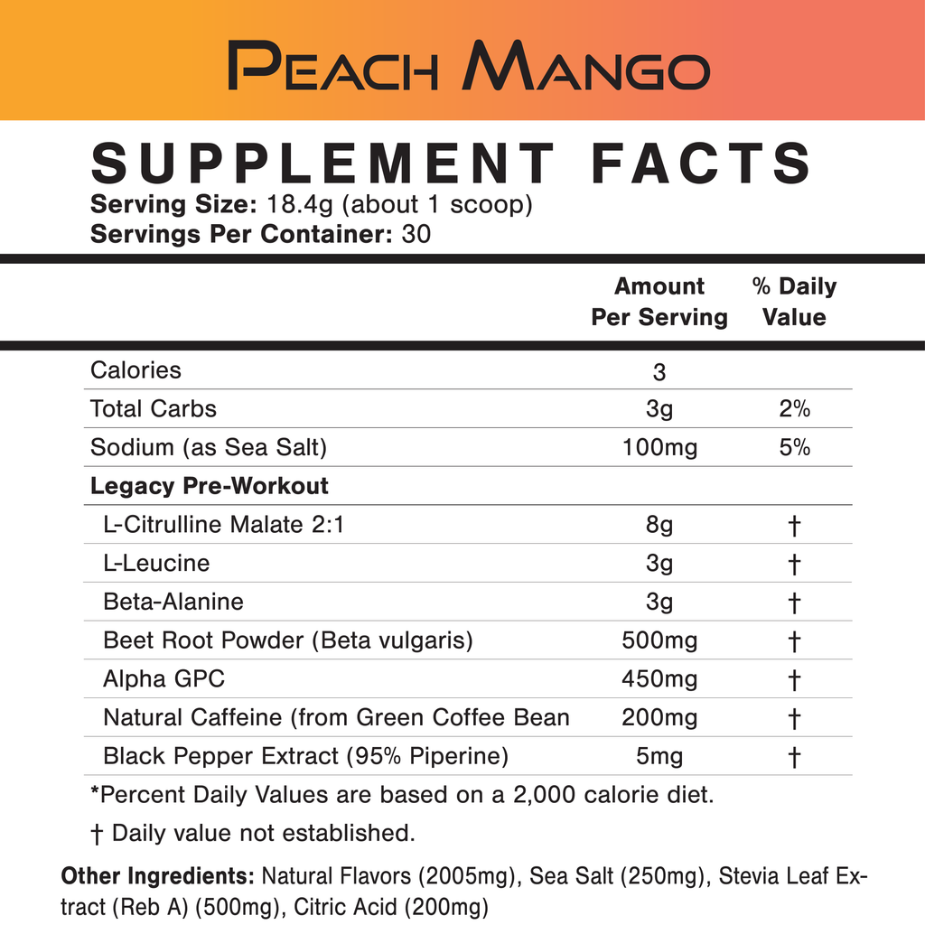 Legacy Pre-Workout | 30 Servings